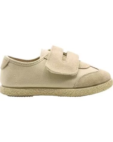 Zapatos de Niño TOKOLATE BLUCHER VELCRO SERRAJE BEIGE