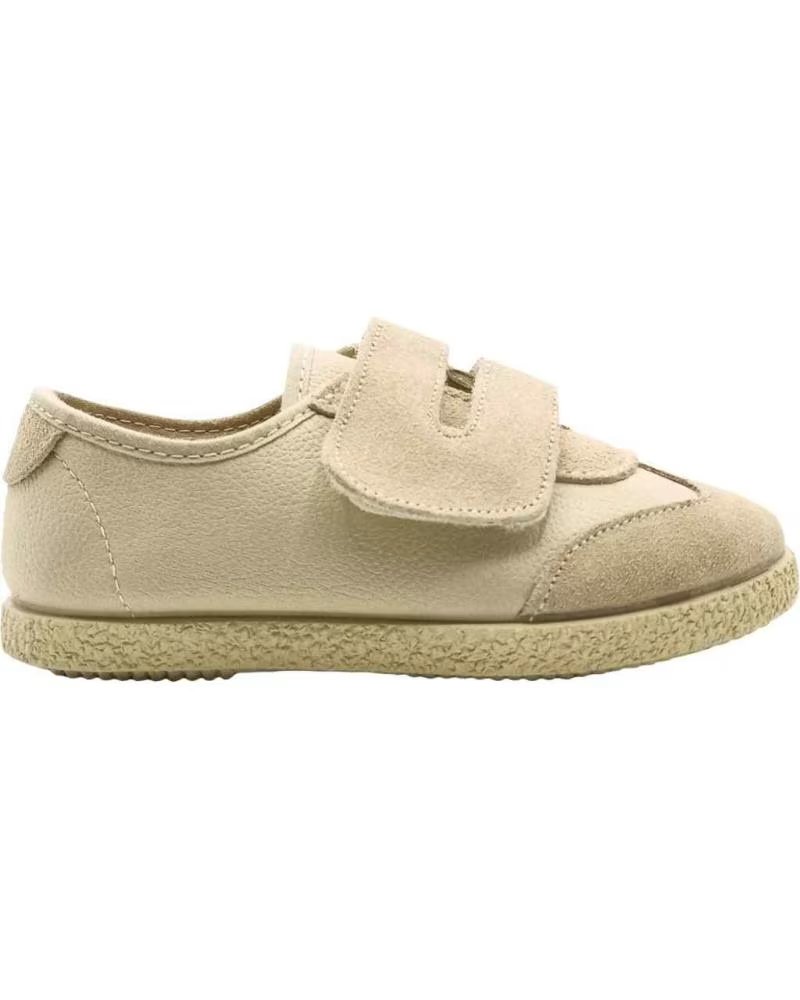 Zapatos de Niño TOKOLATE BLUCHER VELCRO SERRAJE BEIGE