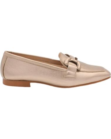 Mocassini per Donna DESCANFLEX MOC HEBILLA PIEL BRILLO FUMO AMARILLO