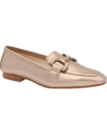 Mocassini per Donna DESCANFLEX MOC HEBILLA PIEL BRILLO FUMO AMARILLO