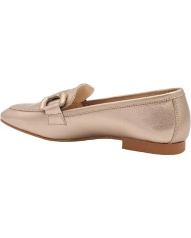 Mocassini per Donna DESCANFLEX MOC HEBILLA PIEL BRILLO FUMO AMARILLO