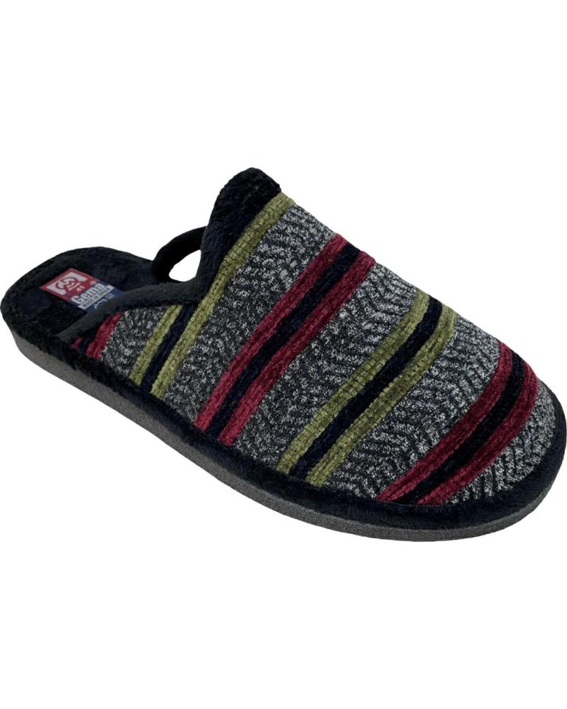 Pantofole per Uomo GEMA GARCIA CHINELA BANDAS COMBI NEGRO