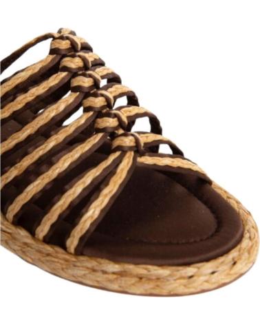 Sandales pour Femme CORINA SANDALIAS PLANAS MUJER YUTE VARIOS M4445 MARRON
