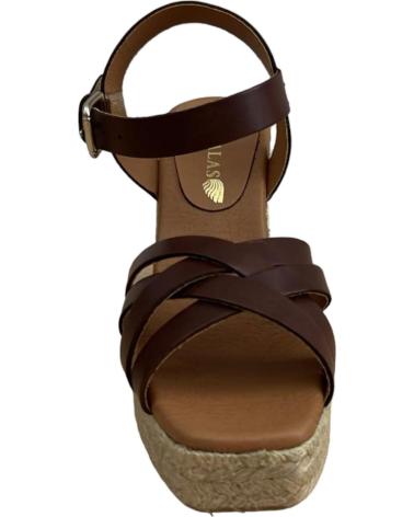 ELER TAUPE WEDGE DRESS SANDALS WITH CRISS-CROSS STRAPS TAUPE