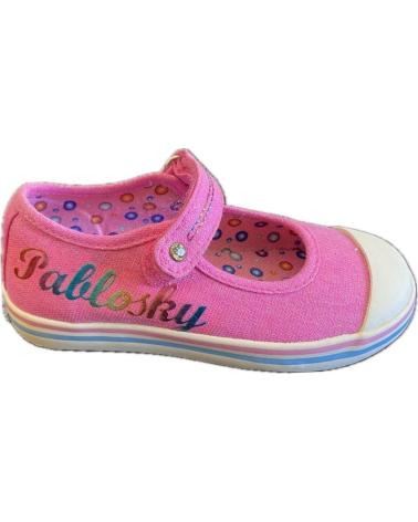 Sportivo per Bambino PABLOSKY ZAPATILLA LONA DE NINO 931570 ROSA