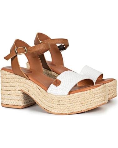 Sandali per Donna POPA ABAKA SNAKE -CUERO BLANCO
