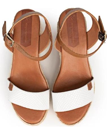 Sandali per Donna POPA ABAKA SNAKE -CUERO BLANCO