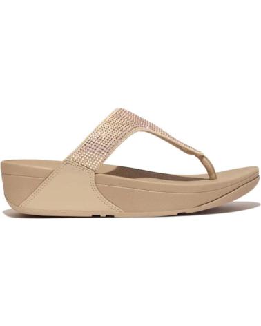 Chinelos de Mulher FITFLOP LULU CRYSTAL EMBELLISHED THOE POPST BEIG