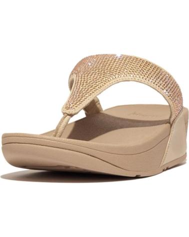 Chinelos de Mulher FITFLOP LULU CRYSTAL EMBELLISHED THOE POPST BEIG
