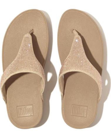 Chinelos de Mulher FITFLOP LULU CRYSTAL EMBELLISHED THOE POPST BEIG