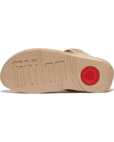 Chinelos de Mulher FITFLOP LULU CRYSTAL EMBELLISHED THOE POPST BEIG
