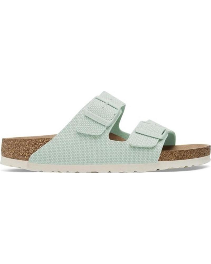 Chinelos de Mulher BIRKENSTOCK ARIZONA VEGAN CANVAS VERDE CLARO