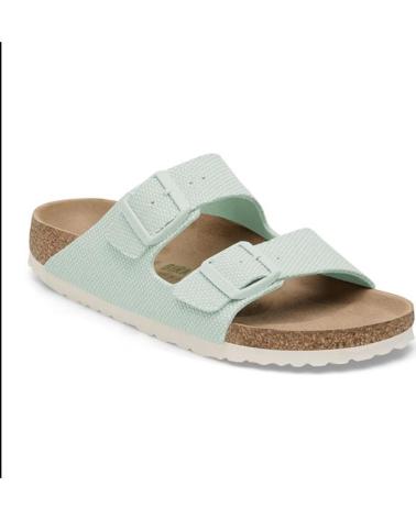 Chinelos de Mulher BIRKENSTOCK ARIZONA VEGAN CANVAS VERDE CLARO