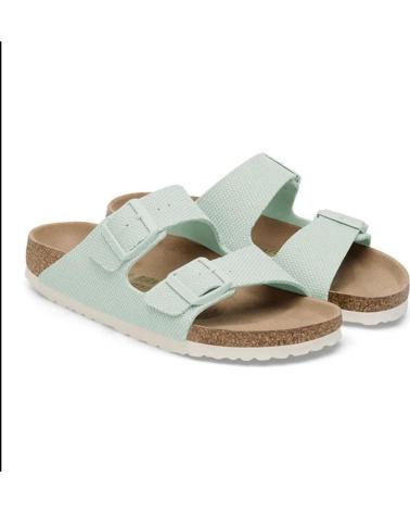 Chinelos de Mulher BIRKENSTOCK ARIZONA VEGAN CANVAS VERDE CLARO