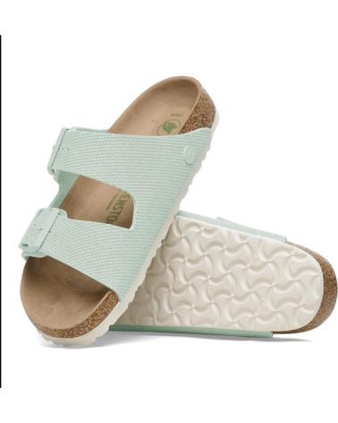 Chinelos de Mulher BIRKENSTOCK ARIZONA VEGAN CANVAS VERDE CLARO
