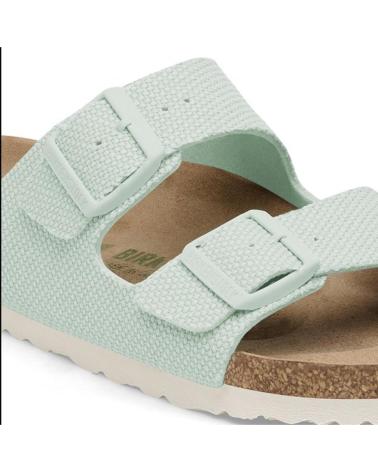 Chinelos de Mulher BIRKENSTOCK ARIZONA VEGAN CANVAS VERDE CLARO
