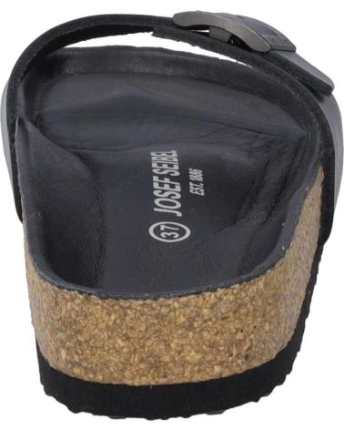 Chanclas de Mujer JOSEP SEIBEL BIANCA-04 PIEL NEGRA NEGRO