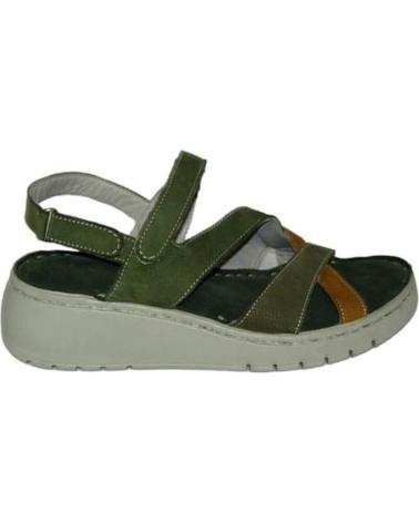 Sandalen für Damen ERASE SANDALIAS CUNA MUJER DE PIEL MARRóN