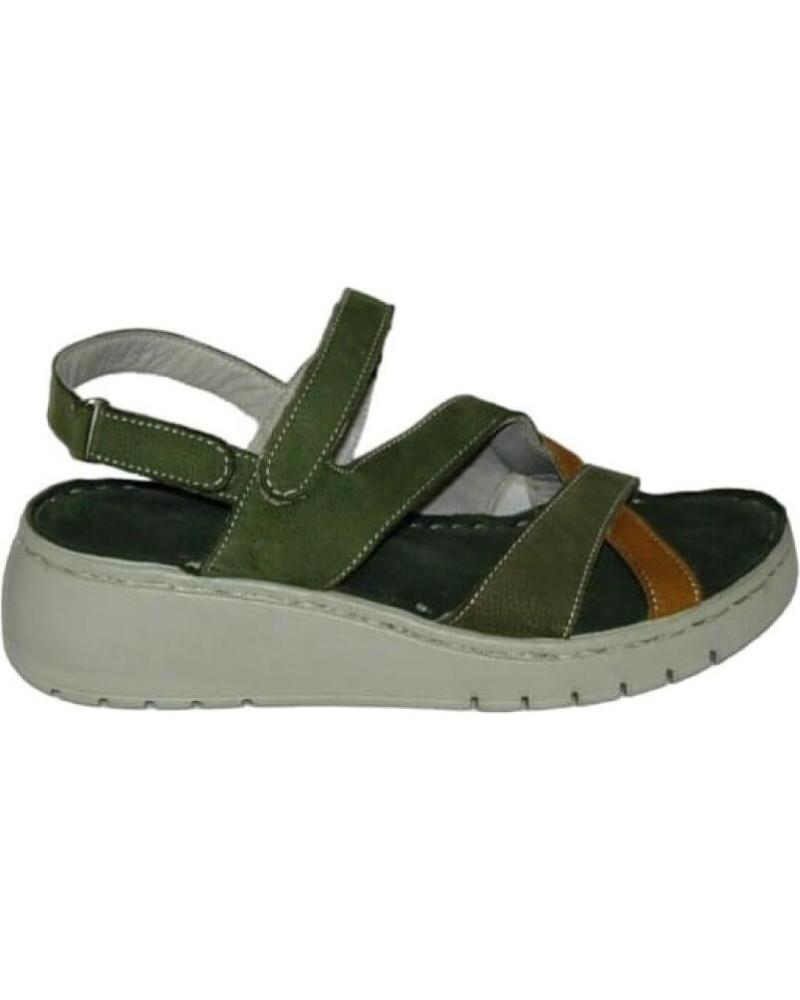 Sandalen für Damen ERASE SANDALIAS CUNA MUJER DE PIEL MARRóN