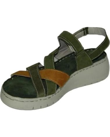 Sandalen für Damen ERASE SANDALIAS CUNA MUJER DE PIEL MARRóN