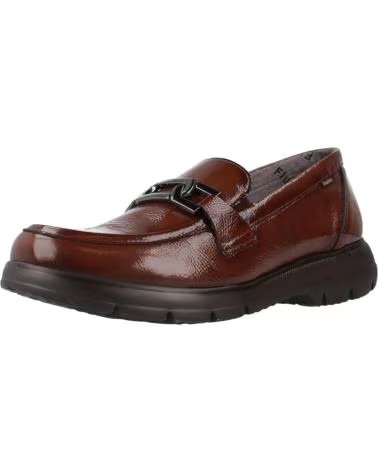 MOCASSINO FLUCHOS GLADIS F1794 IN PELLE VERNICIATA MARRONE DA DONNA CUERO