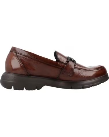 MOCASSINO FLUCHOS GLADIS F1794 IN PELLE VERNICIATA MARRONE DA DONNA CUERO