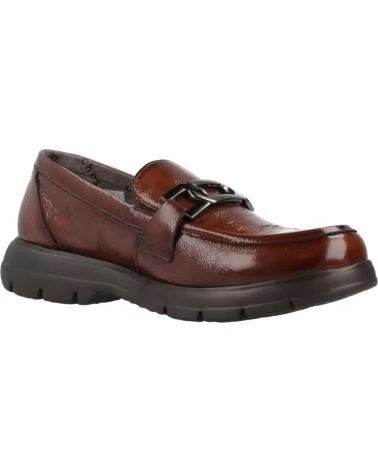 MOCASSINO FLUCHOS GLADIS F1794 IN PELLE VERNICIATA MARRONE DA DONNA CUERO