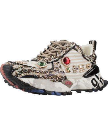 Deportivas de Mujer EXE SY24-6 LEATHER BEIGE BLACK