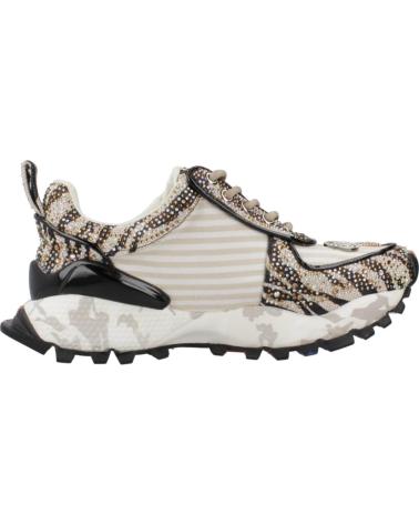 Deportivas de Mujer EXE SY24-6 LEATHER BEIGE BLACK