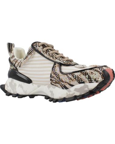 Deportivas de Mujer EXE SY24-6 LEATHER BEIGE BLACK