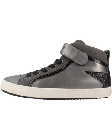 GEOX J KALISPERA J944GM C0062 - SCARPA ALTA GRIGIA CON VELCRO DKGREYBLACKGRIS