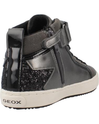 GEOX J KALISPERA J944GM C0062 - SCARPA ALTA GRIGIA CON VELCRO DKGREYBLACKGRIS