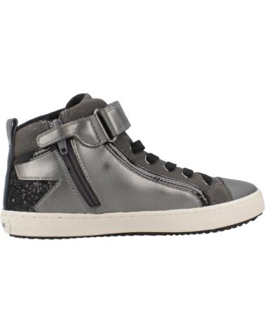 GEOX J KALISPERA J944GM C0062 - SCARPA ALTA GRIGIA CON VELCRO DKGREYBLACKGRIS