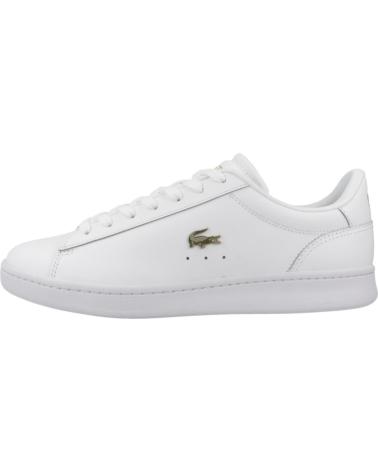 Deportivas de Mujer LACOSTE ZAPATILLAS MUJER MODELO CARNABY COLOR BLANCO WHTGLD