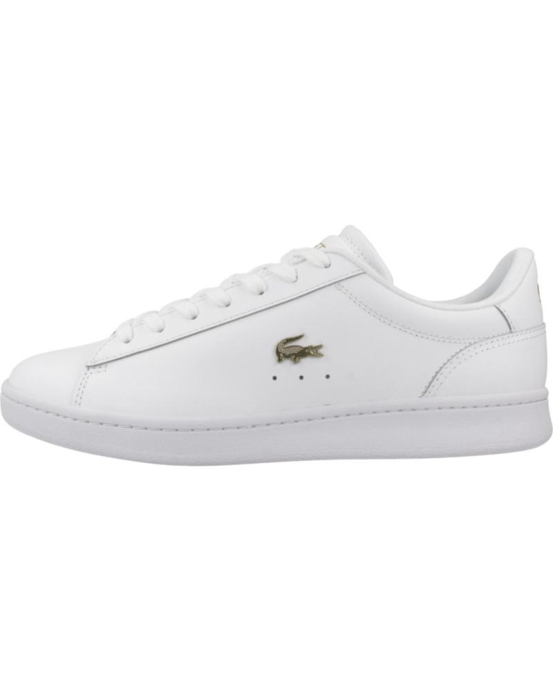 Deportivas de Mujer LACOSTE ZAPATILLAS MUJER MODELO CARNABY COLOR BLANCO WHTGLD