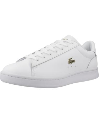 Deportivas de Mujer LACOSTE ZAPATILLAS MUJER MODELO CARNABY COLOR BLANCO WHTGLD