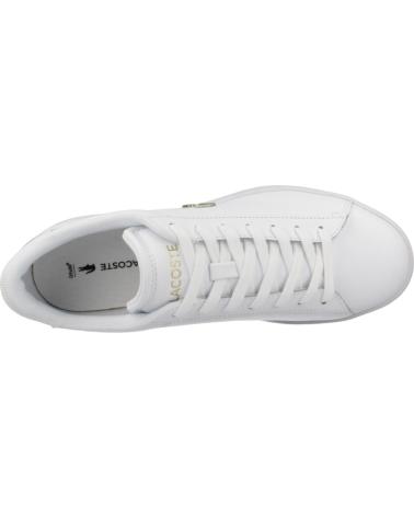 Deportivas de Mujer LACOSTE ZAPATILLAS MUJER MODELO CARNABY COLOR BLANCO WHTGLD