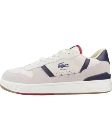 LACOSTE TÊNIS T-CLIP SET 48SMA0103-40F BEGE WHTGUM