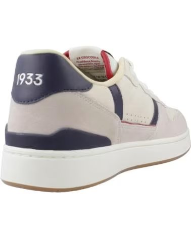 LACOSTE SCARPE DA GINNASTICA T-CLIP SET 48SMA0103-40F BEIGE WHTGUM
