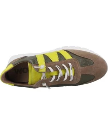 WONDERS SPORTLICHE SNEAKER RACER A-2476 TAUPE/BRAUN TAUPE