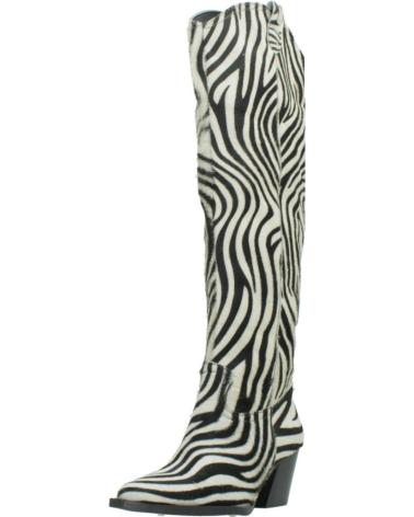 Boots für Damen YELLOW BOTAS MUJER MODELO NOE COLOR ANIMAL PRINT ZEBRA