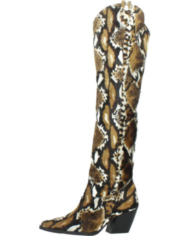 Boots für Damen YELLOW BOTAS MUJER MODELO NOE COLOR ANIMAL PRINT PYTONE