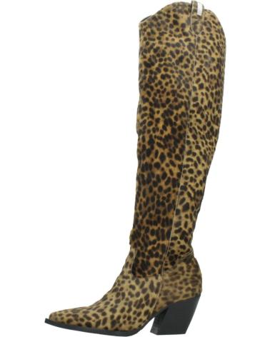 Boots für Damen YELLOW BOTAS MUJER MODELO NOE COLOR ANIMAL PRINT LEO