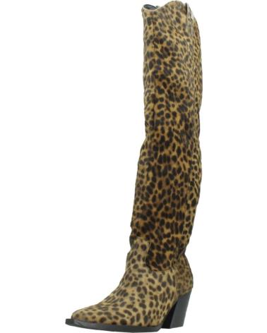 Boots für Damen YELLOW BOTAS MUJER MODELO NOE COLOR ANIMAL PRINT LEO