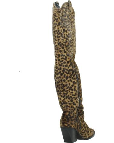 Boots für Damen YELLOW BOTAS MUJER MODELO NOE COLOR ANIMAL PRINT LEO