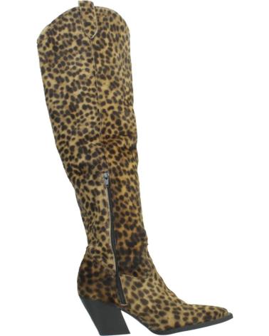 Boots für Damen YELLOW BOTAS MUJER MODELO NOE COLOR ANIMAL PRINT LEO