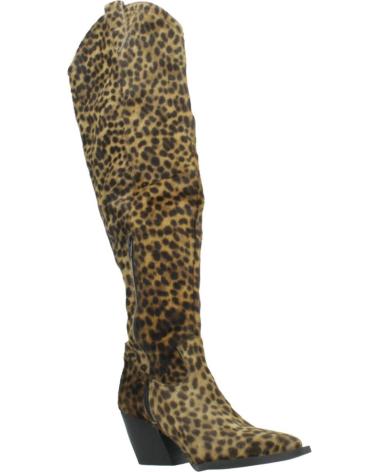 Boots für Damen YELLOW BOTAS MUJER MODELO NOE COLOR ANIMAL PRINT LEO