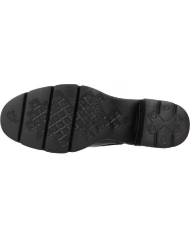 Botines de Mujer FLUCHOS BOTIN CASUAL DE CHAROL CON TACON DE GOMA BURDEOS