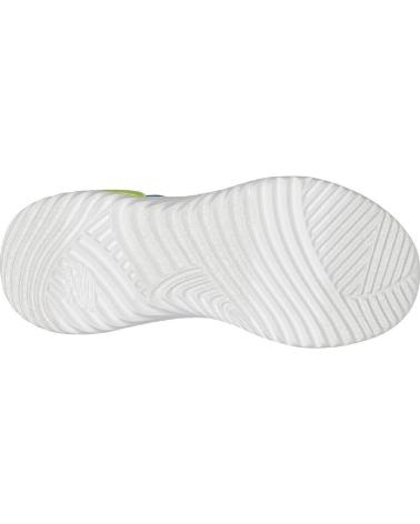 Deportivas de Niña y Niño SKECHERS BOUNDER TECH JR - 28 AZUL-LIMA BLLM