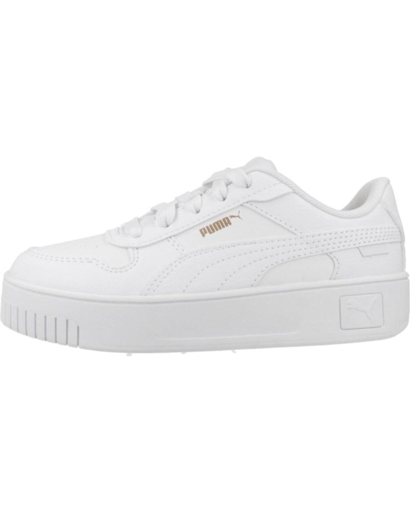 PUMA CARINA STREET 393847-01 - BASKETS BLANCHES MONOCHROMATIQUES WHITE